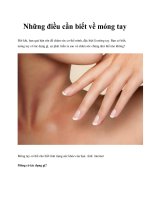 Những điều cần biết về móng tay pot