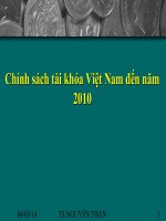 chính sách tài khóa việt nam đến năn 2010