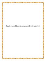 Sưu tầm những bài ca dao cổ xưa về chủ đề hôn nhân, gia đình pptx