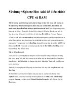 Sử dụng vSphere Hot-Add để điều chỉnh CPU và RAM ppt