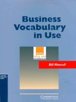 business vocabulary in use – cambridge university press