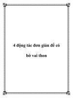 4 động tác đơn giản để có bờ vai thon pot