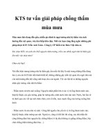 KTS tư vấn giải pháp chống thấm mùa mưa docx