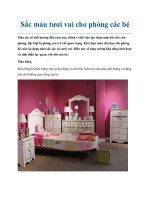 Sắc màu tươi vui cho phòng các bé pot