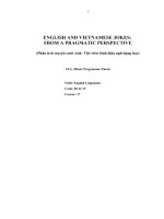 ENGLISH AND VIETNAMESE JOKES   from a pragmatic perspective