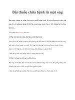 Bài thuốc chữa bệnh từ mật ong pptx