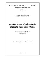 Soi buồng tử cung để chẩn đoán các bất thường trong buồng tử cung