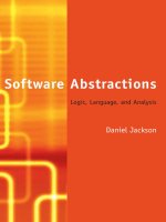 software abstractions - logic, language, and analysis 2006