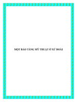 MỘT BẢO TÀNG MỸ THUẬT Ở XỨ ĐOÀI doc