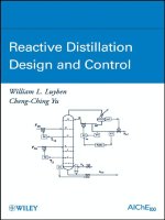 reactive distillation design and control