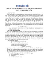 MỘT SỐ YẾU TỐ HÌNH THỨC NGHỆ THUẬT CẦN CHÚ Ý KHI PHÂN TÍCH THƠ TRỮ TÌNH