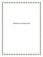 Ngôi nhà với xu hướng xanh ppt