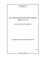 Xây dựng phương pháp thử đánh giá độ rủ của vải