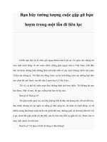 Bạn hãy tưởng tượng cuộc gặp gỡ bạn lượm trong một lần đi liên lạc ppt