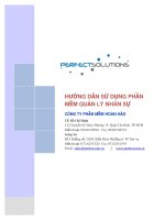 hướng dẫn sử dụng phần mềm quản lý nhân sự