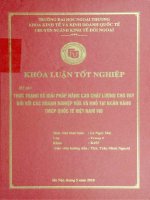 Thực trạng và giải pháp nâng cao chất lượng cho vay đối với các doanh nghiệp vừa và nhỏ tại ngân hàng TMCP quốc tế Việt Nam