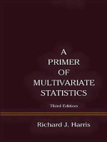 a primer of multivariate statistics
