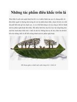 Những tác phẩm điêu khắc trên lá doc