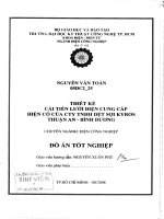 Thiết kế cải tiến lưới điện cung cấp hiện có của công ty TNHH dệt sợi kyros thuận an bình dương