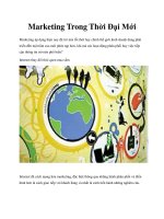 Marketing Trong Thời Đại Mới pot