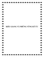 KIỀU GIANG VÀ NHỮNG VÙNG KÝ ỨC potx