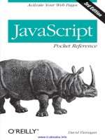javascript pocket reference 3rd edition