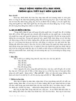 skkn hoạt động nhóm của học sinh thông qua môn học lịch sử