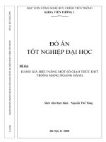 đồ án : ĐÁNH GIÁ HIỆU NĂNG MỘT SỐ GIAO THỨC DHT TRONG MẠNG NGANG HÀNG