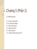 Chương 5 (phần 2) - Mạch tạo xung - Kỹ thuật điện tử