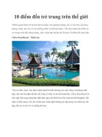 10 điểm đến trẻ trung trên thế giới potx