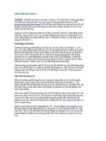 Đồ án: Công nghệ thông tin về tối ưu hiệu suất trong windows 7