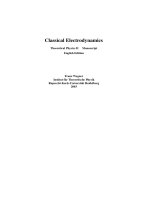 wegner f. classical electrodynamics 