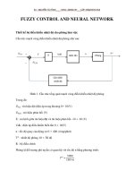 FUZZY CONTROL AND NEURAL NETWORK