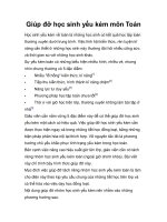 Giúp đỡ học sinh yếu kém môn Toán pot