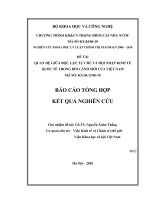 Quan hệ giữa độc lập tự chủ và hội nhập kinh tế quốc tế trong bối cảnh mới của việt nam