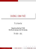 bài giảng định thức