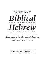  biblical hebrew a text and workbook answer key