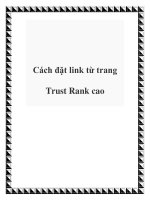 Cách đặt link từ trang Trust Rank cao pptx