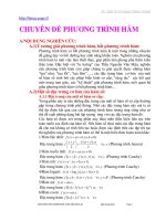 Chuyên đề phương trình hàm