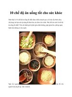 10 chế độ ăn uống tốt cho sức khỏe pptx