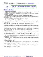 Luyện thi đại học môn vật lý chuyên đề sóng cơ học