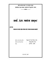 đánh giá thực hiện công việc trong doanh nghiệp