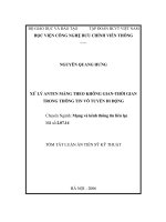 Xử lý anten mảng theo không gian   thời gian trong thông tin vô tuyến di động