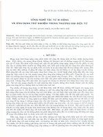 Công nghệ tác tử di động và ứng dụng thử nghiệm trong thương mại điện tử. docx