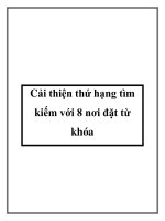 Cải thiện thứ hạng tìm kiếm với 8 nơi đặt từ khóa pdf