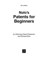 patents for beginners 5th (2006)