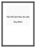 Nội thất lịch lãm cho nhà ống 68m2 potx