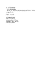 xây dựng đề cương bài giảng tính toán máy biến áp công suất nhỏ