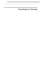 psychiatry in society