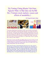 Thị Trường Chứng Khoán Việt-Nam : Nguyên Nhân và Hậu Quả của Sự Bất Ổn docx